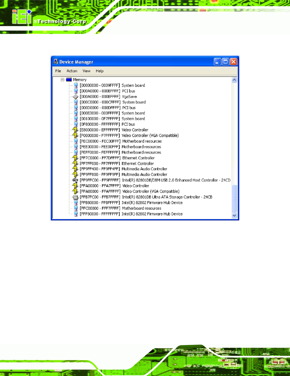 E.4 memory, Emory | IEI Integration IMBA-XQ354 v1.10 User Manual | Page 226 / 245