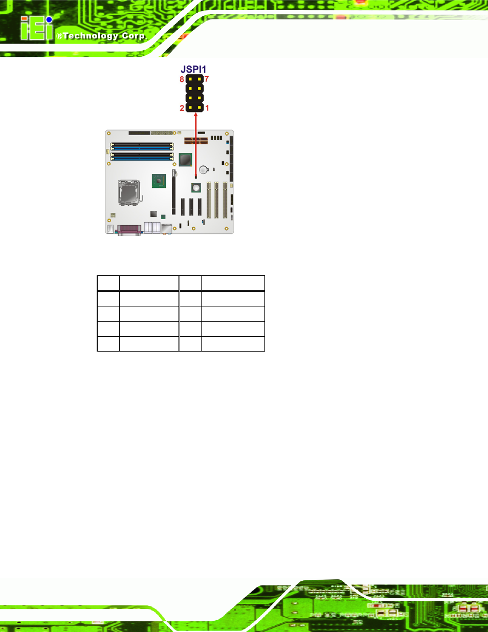 18 trusted platform module (tpm) connector, Figure 4-18: spi flash connector pinouts, Table 4-20: spi flash connector | Sales@iei.com.tw, 1 package contents, The imba-xq354 i, Ble 4-9, The cooling fan connector provides a 12 | IEI Integration IMBA-XQ354 v1.10 User Manual | Page 76 / 245