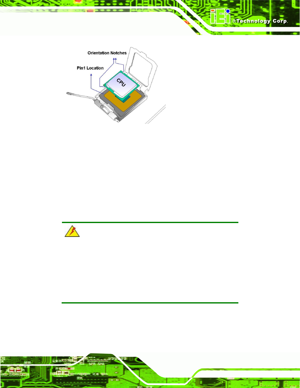 2 socket lga775 cf-520 cooling kit installation, Figure 5-4: insert the socket lga775 cpu, Able 4-18 | IEI Integration IMBA-XQ354 v1.10 User Manual | Page 93 / 245