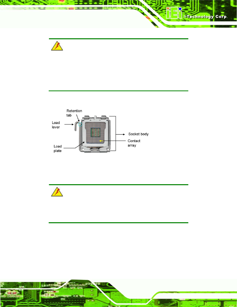 Figure 4-1: intel lga775 socket | IEI Integration IMBA-Q454 v1.00 User Manual | Page 65 / 213
