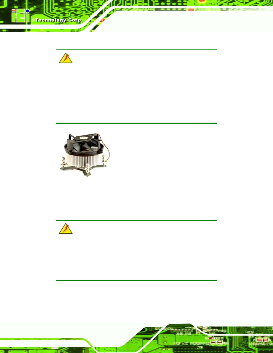 2 socket lga775 cf-520 cooling kit installation, Figure 4-5: cooling kit | IEI Integration IMBA-Q454 v1.00 User Manual | Page 68 / 213