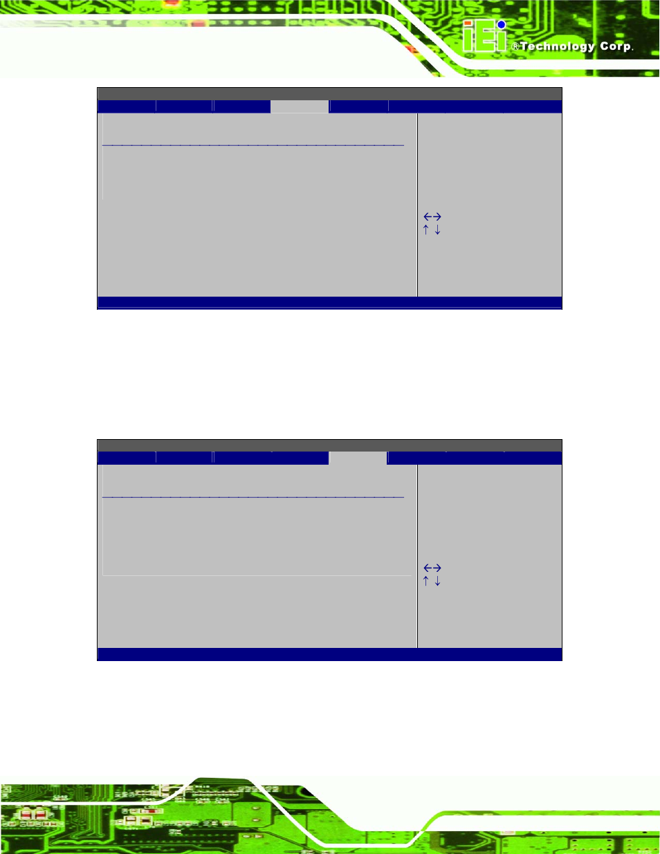 Ecurity, Bios menu 22: removable drives, Bios menu 23: security | 6 security | IEI Integration IMBA-Q454 v1.01 User Manual | Page 131 / 213