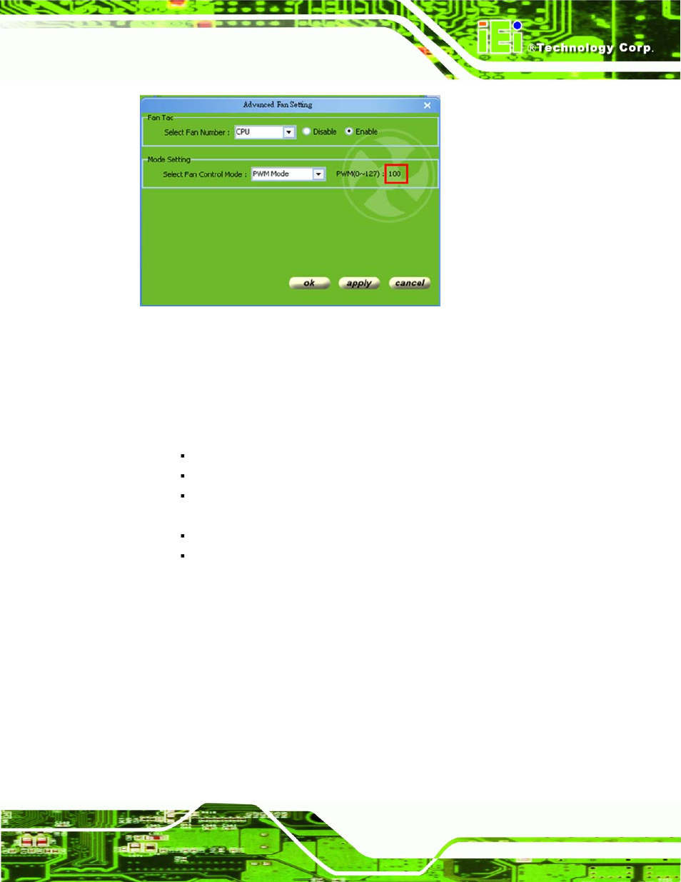 3 automatic mode, Figure 8-11: smart fan setting – pwm mode | IEI Integration IMBA-Q454 v1.01 User Manual | Page 185 / 213