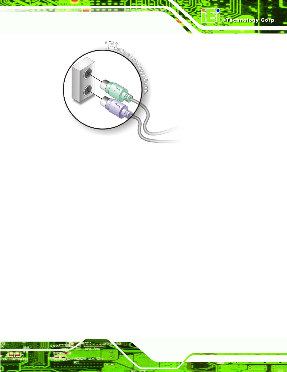 2 lan, Figure 4-16: ps/2 keyboard/mouse connector | IEI Integration IMBA-Q454 v1.01 User Manual | Page 83 / 213