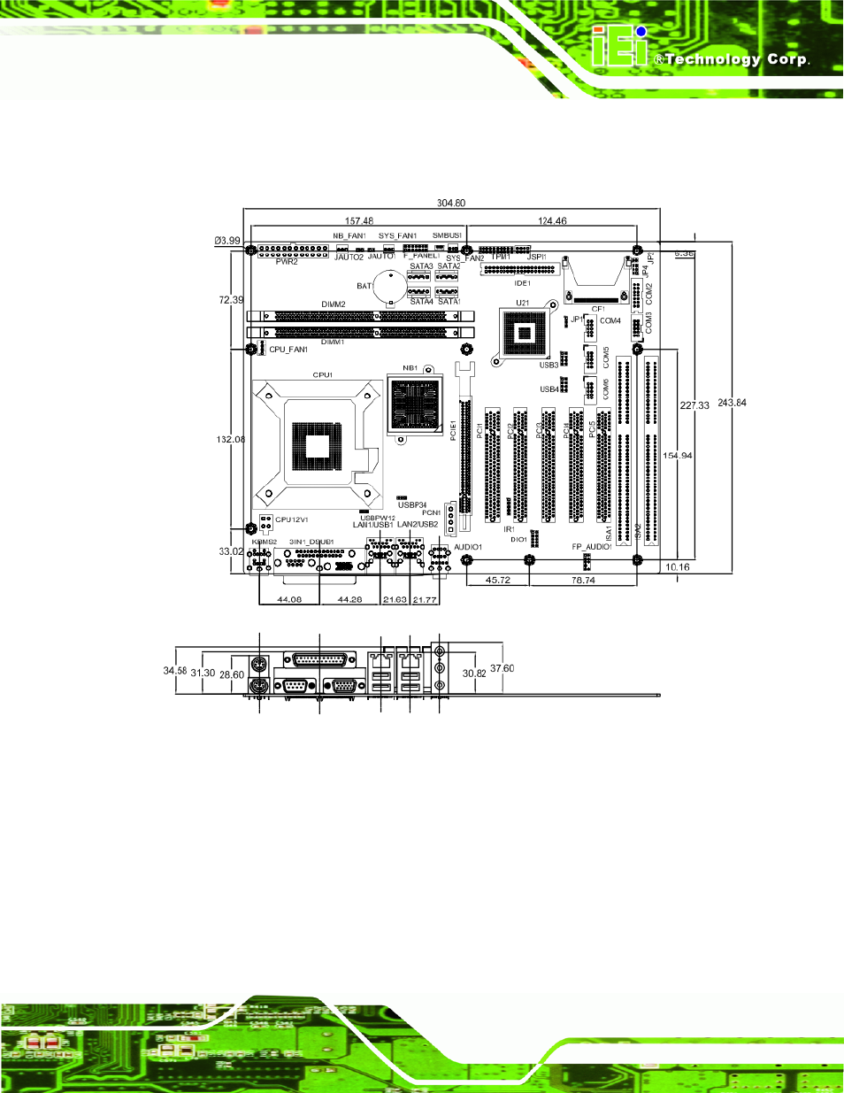 5 dimensions | IEI Integration IMBA-G412ISA v1.00 User Manual | Page 18 / 157