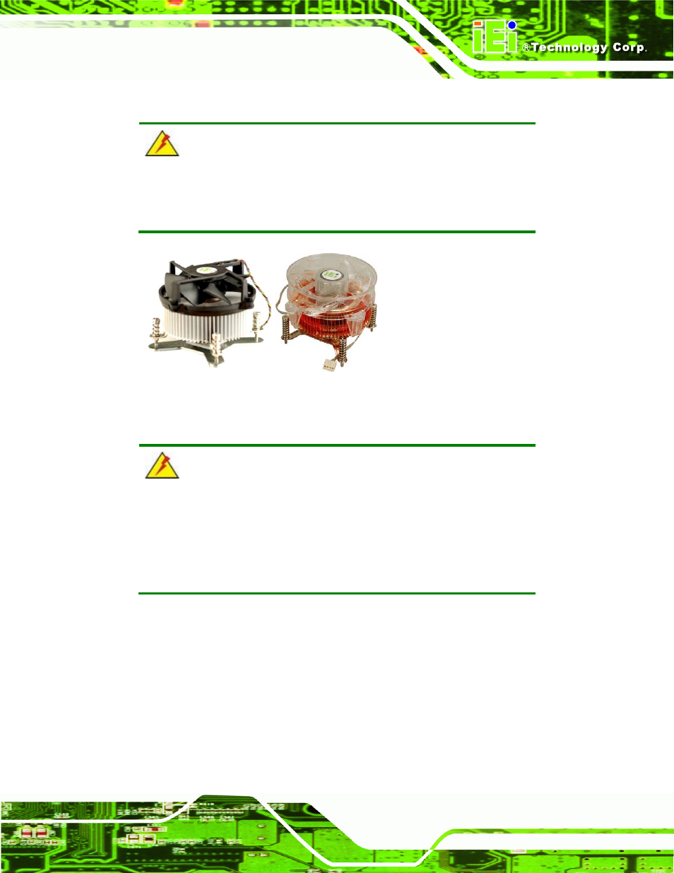 2 cooling kit installation | IEI Integration IMBA-G412ISA v1.00 User Manual | Page 60 / 157