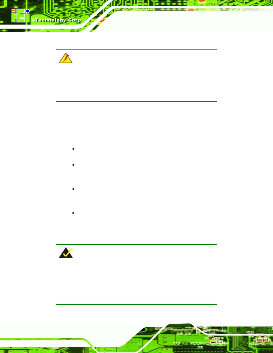 1 anti-static precautions, 2 installation considerations, Static | Recautions, Nstallation, Onsiderations, 2 in s ta lla tio n co n s id e ra tio n s | IEI Integration IMBA-G412ISA v2.00 User Manual | Page 56 / 164