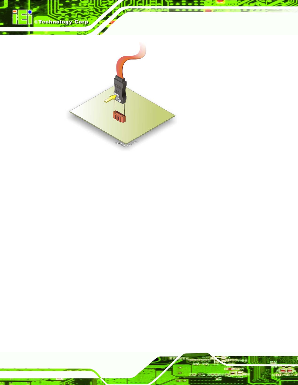 Figure 4-14: sata drive cable connection | IEI Integration IMBA-G412ISA v2.00 User Manual | Page 70 / 164