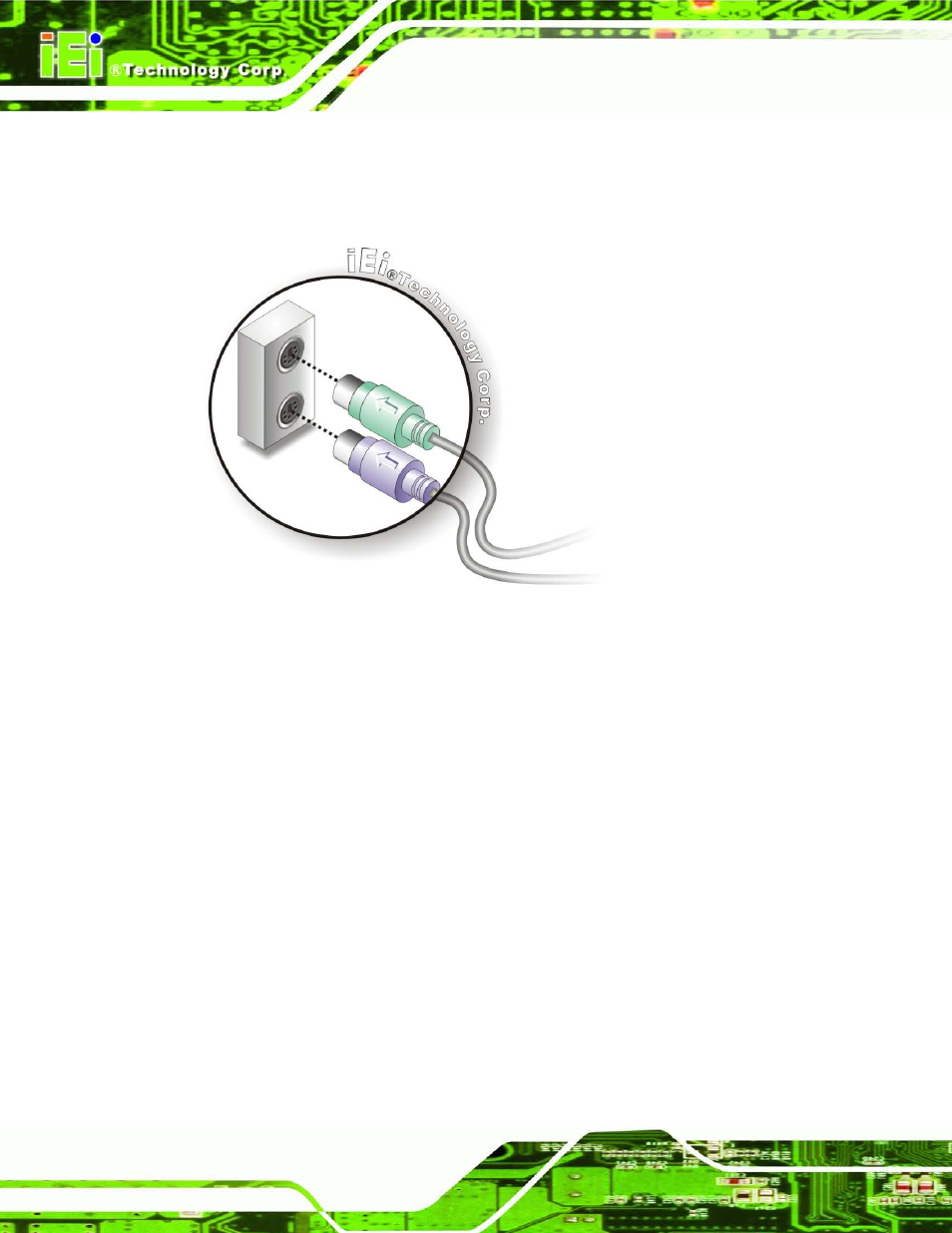 3 lan connection, Figure 4-18: ps/2 keyboard/mouse connector | IEI Integration IMBA-G412ISA v2.00 User Manual | Page 74 / 164