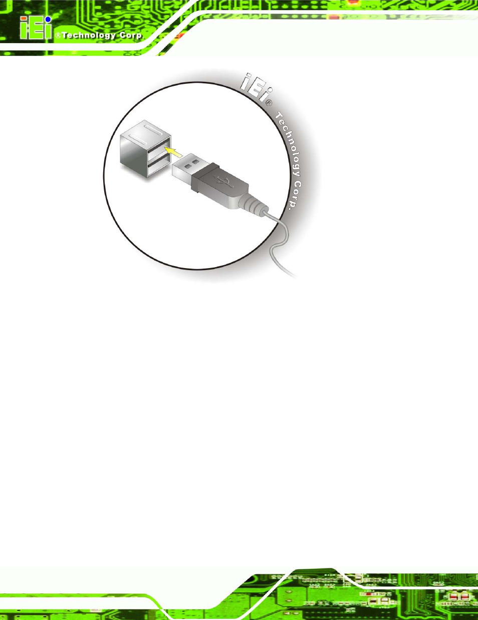 7 vga monitor connection, Figure 4-22: usb connector | IEI Integration IMBA-G412ISA v2.00 User Manual | Page 78 / 164