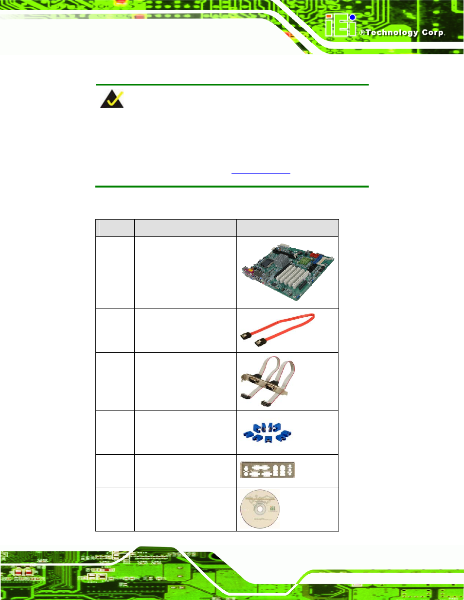 3 packing list, Acking | IEI Integration IMBA-G410 v1.01 User Manual | Page 25 / 158