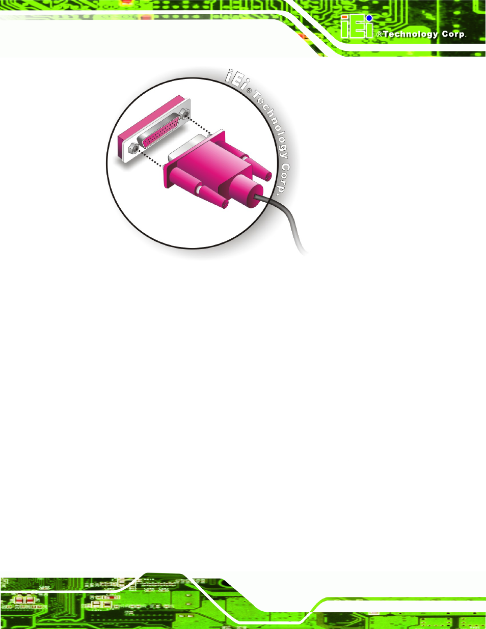 5 serial device connection, Figure 4-20: parallel device connector | IEI Integration IMBA-G410 v1.01 User Manual | Page 75 / 158