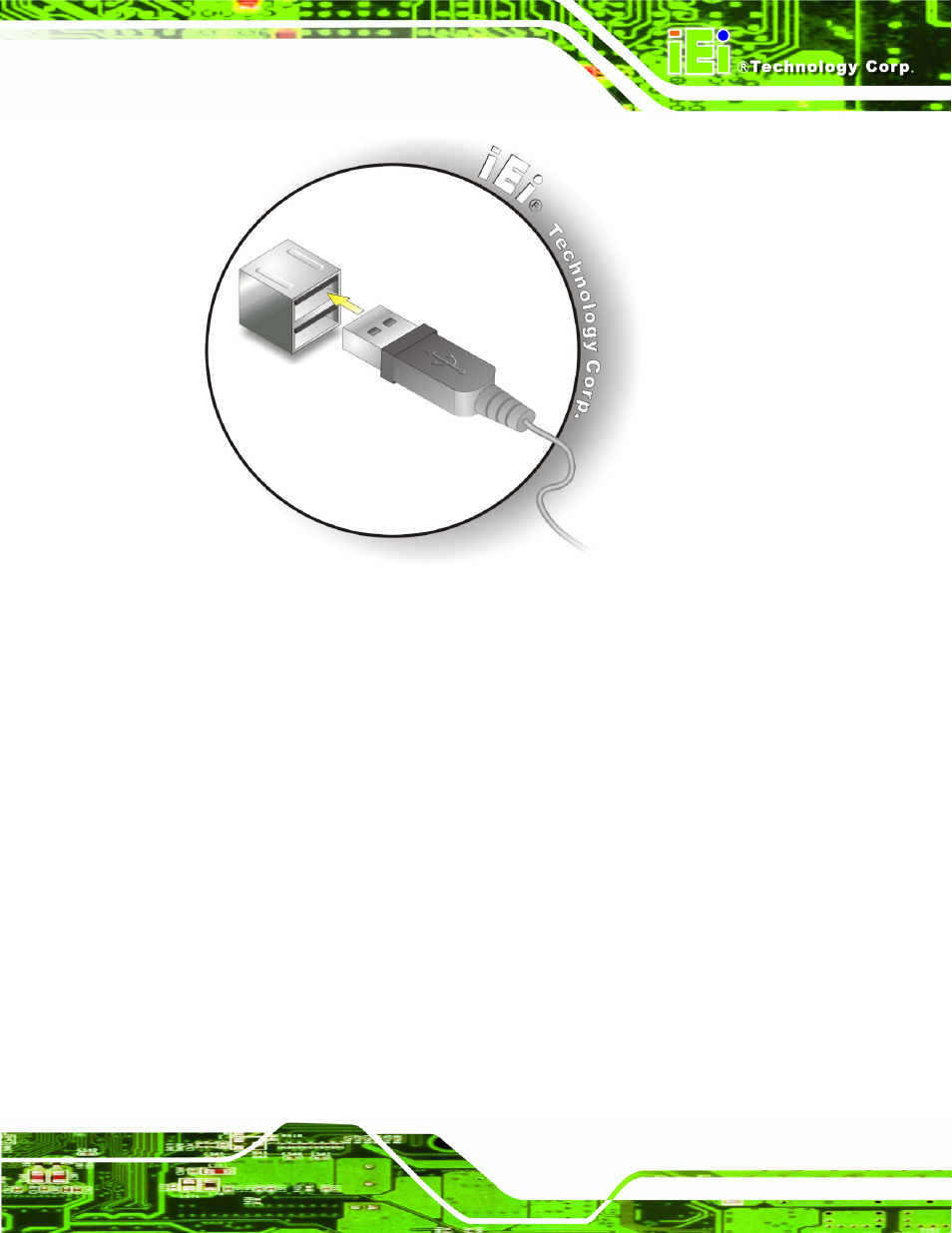 7 vga monitor connection, Figure 4-22: usb connector | IEI Integration IMBA-G410 v1.01 User Manual | Page 77 / 158