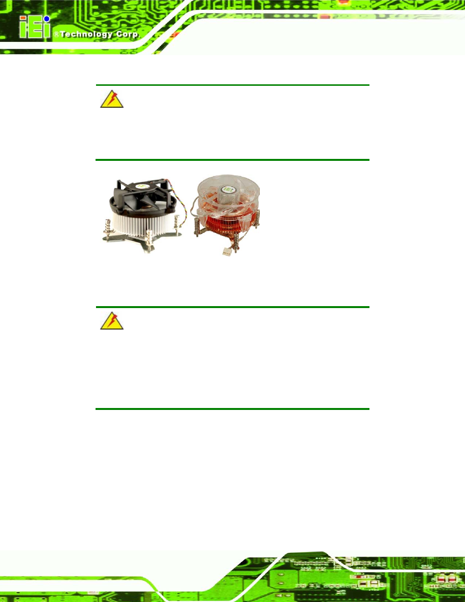2 cooling kit installation, Figure 4-5: cooling kits | IEI Integration IMBA-G410 v2.00 User Manual | Page 60 / 165