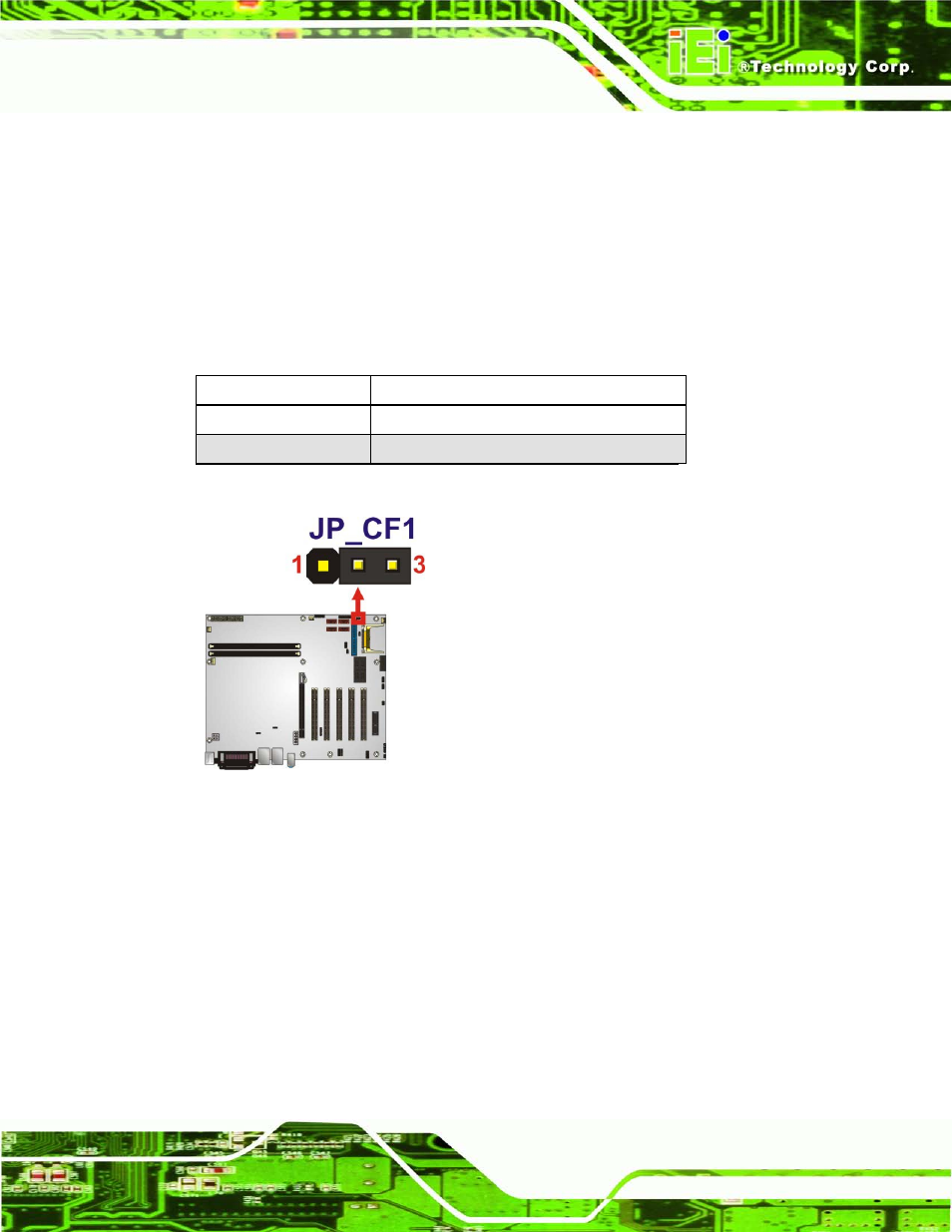 5 cf voltage select jumper, 6 usb power select jumpers, Figure 4-12: lcd voltage selection jumper location | Table 4-6: lcd voltage selection jumper settings | IEI Integration IMBA-G410 v2.00 User Manual | Page 67 / 165