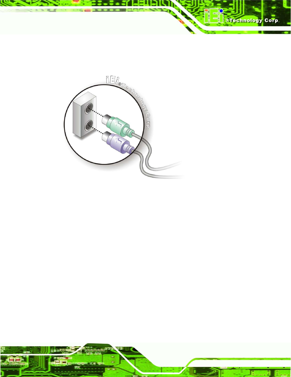 3 lan connection, Figure 4-18: ps/2 keyboard/mouse connector | IEI Integration IMBA-G410 v2.00 User Manual | Page 73 / 165