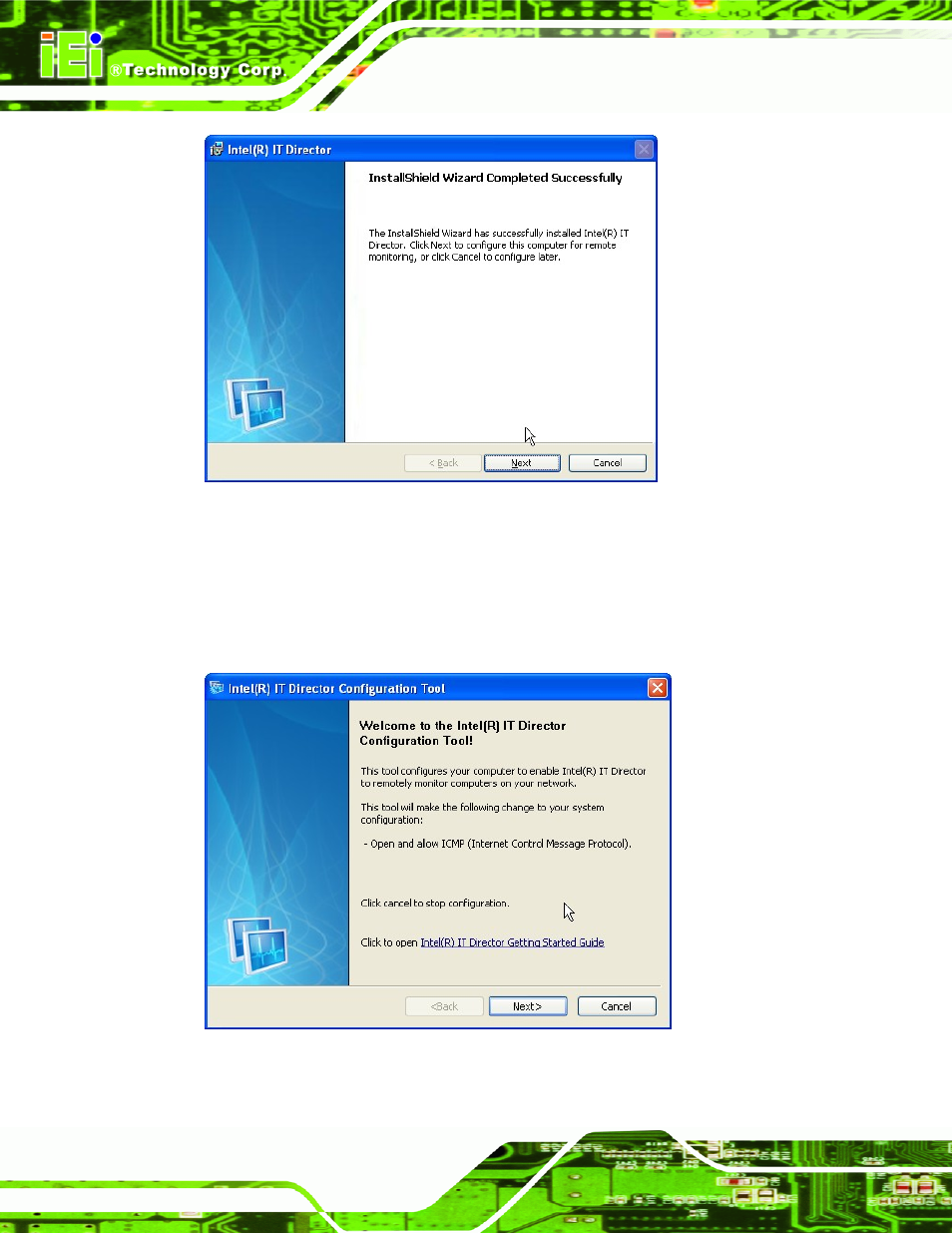 Figure 6-36: it director installation complete | IEI Integration IMBA-C2060 v1.03 User Manual | Page 156 / 208