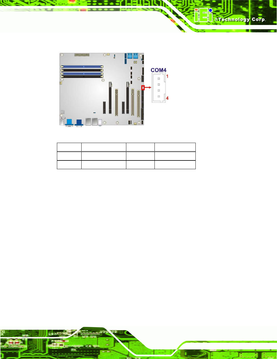 20 serial port connectors, rs-232, Figure 3-20: rs-422/485 connector location, Table 3-16: rs-422/485connector pinouts | IEI Integration IMBA-C2060 v1.03 User Manual | Page 51 / 208