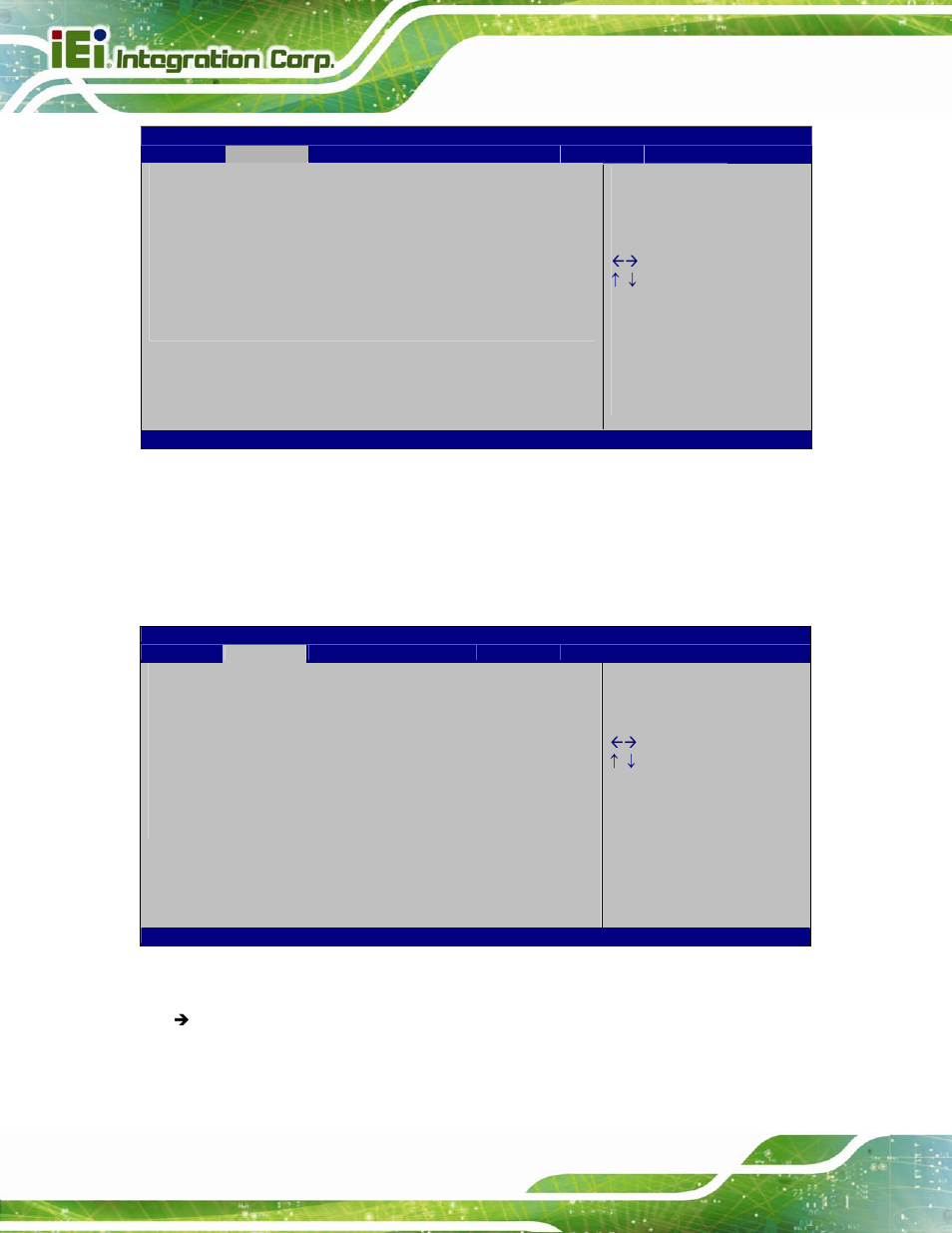 6 usb configuration, Bios menu 8: intel txt(lt) configuration, Bios menu 9: usb configuration | IEI Integration IMBA-C2060 v2.01 User Manual | Page 100 / 209