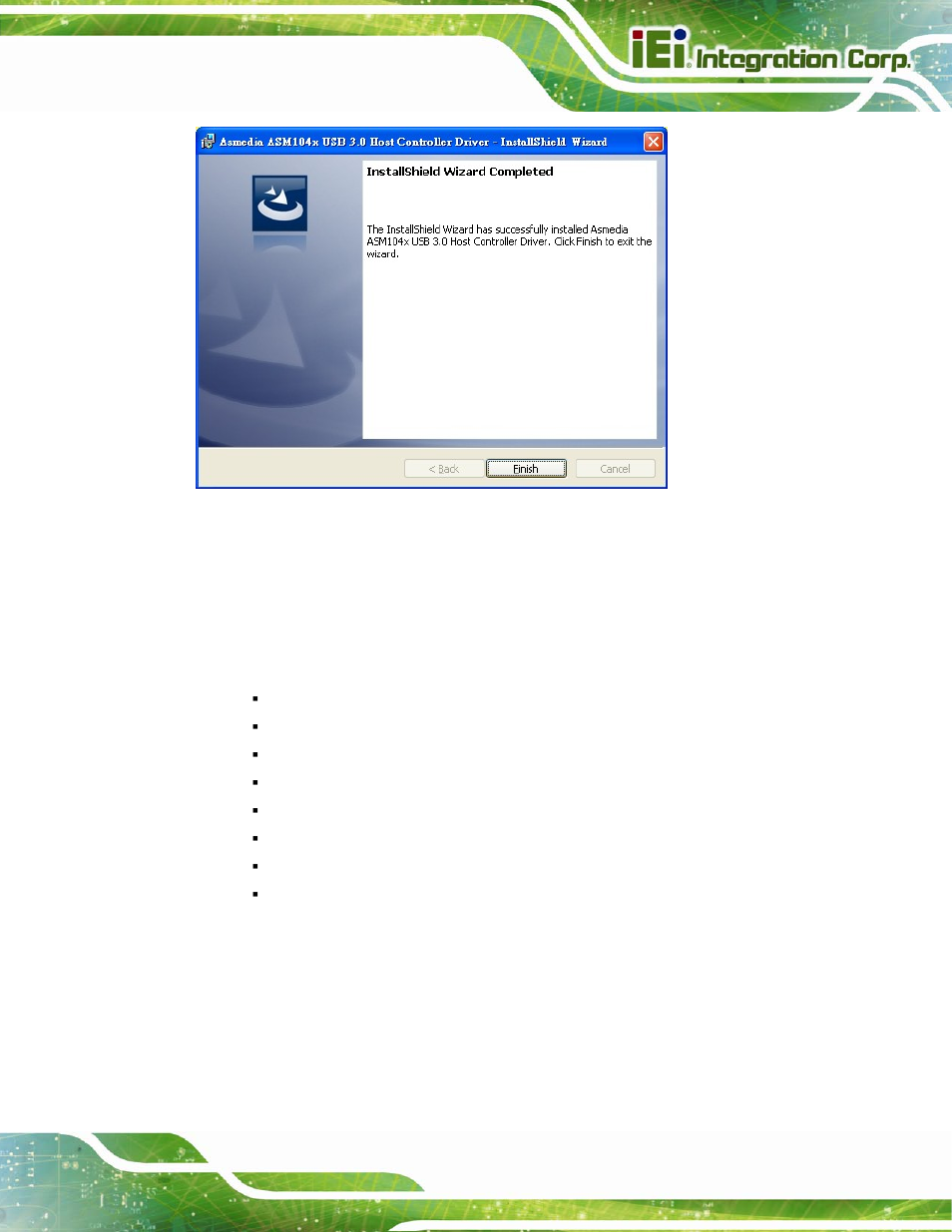 8 intel® amt driver and application, 1 intel® management engine components installation, Ntel | River and, Pplication, Figure 6-26: usb 3.0 driver update complete | IEI Integration IMBA-C2060 v2.01 User Manual | Page 149 / 209