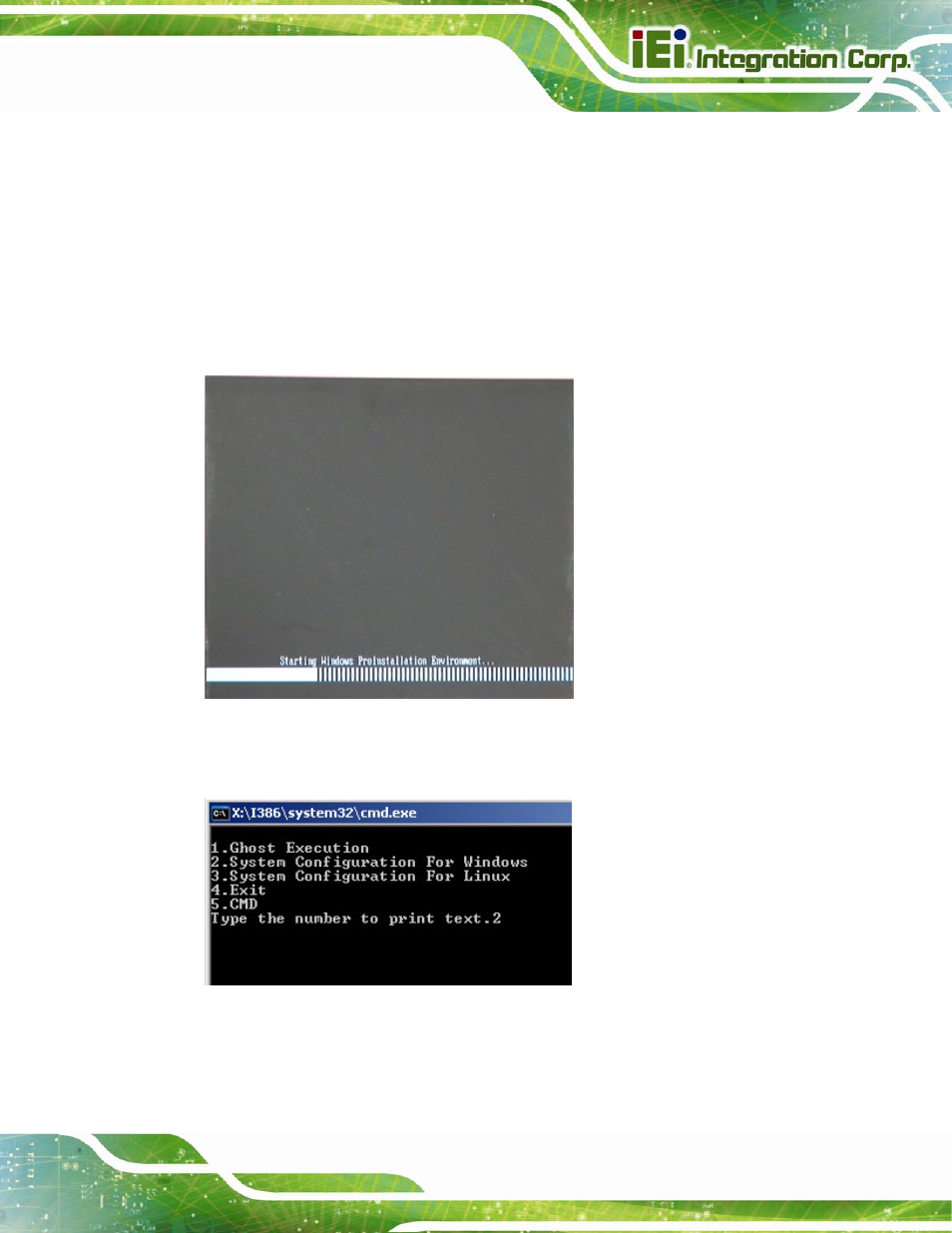 B.2.4 build-up recovery partition, Figure b-6: launching the recovery tool, Figure b-7: system configuration for windows | IEI Integration IMBA-C2060 v2.01 User Manual | Page 173 / 209