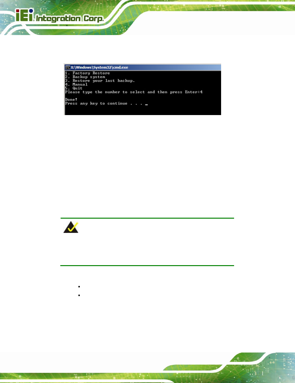 B.3 setup procedure for linux, Etup, Rocedure for | Inux, Figure b-21: press any key to continue | IEI Integration IMBA-C2060 v2.01 User Manual | Page 180 / 209