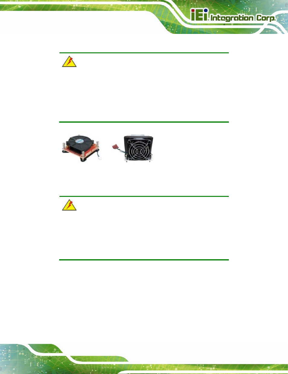 2 socket lga1155 cooling kit installation | IEI Integration IMBA-C2060 v2.01 User Manual | Page 71 / 209