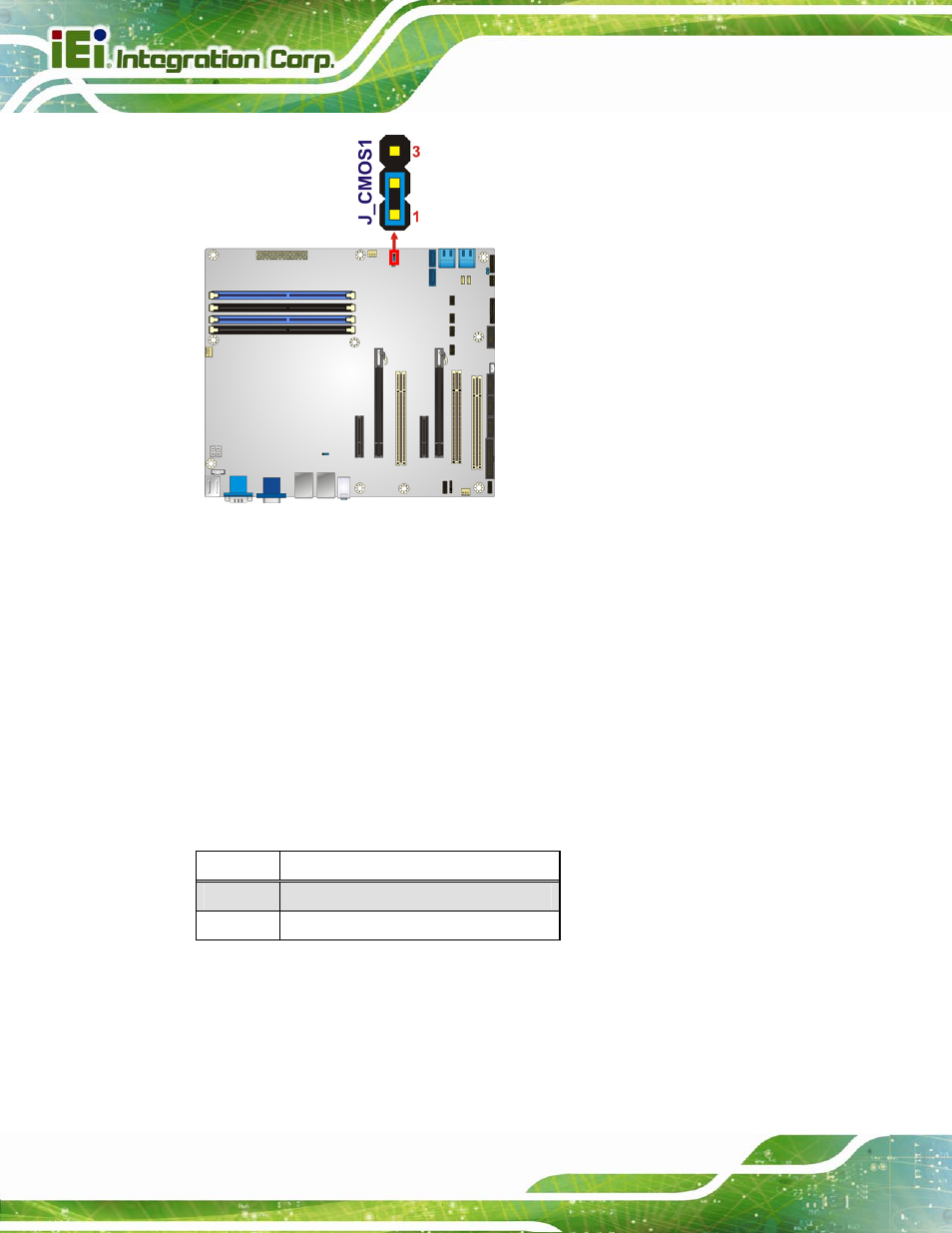 3 wake-on lan jumper, Figure 4-9: clear bios jumper location, Table 4-4: wake-on lan connector pinouts | IEI Integration IMBA-C2060 v2.01 User Manual | Page 76 / 209