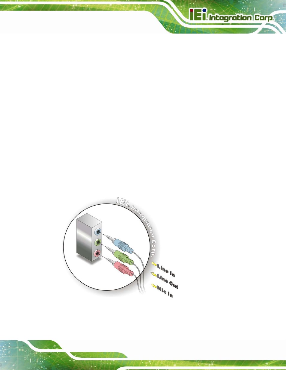 5 external peripheral interface connection, 1 audio connector, Xternal | Eripheral, Nterface, Onnection, Figure 4-13: audio connector | IEI Integration IMBA-C2060 v2.01 User Manual | Page 79 / 209