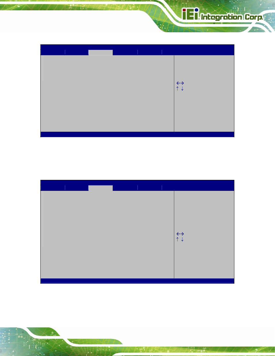 1 pch-io configuration, Bios menu 19: chipset, Bios menu 20: pch-io configuration | IEI Integration IMBA-Q670 v3.01 User Manual | Page 119 / 222