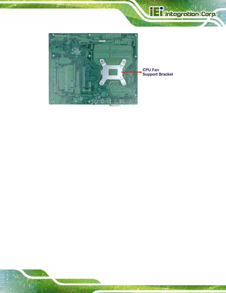Figure 4-6: cooling kit support bracket | IEI Integration IMBA-Q670 v3.01 User Manual | Page 73 / 222