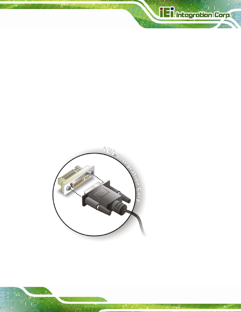 2 dvi display device connection, Figure 4-14: dvi connector | IEI Integration IMBA-Q670 v3.01 User Manual | Page 81 / 222