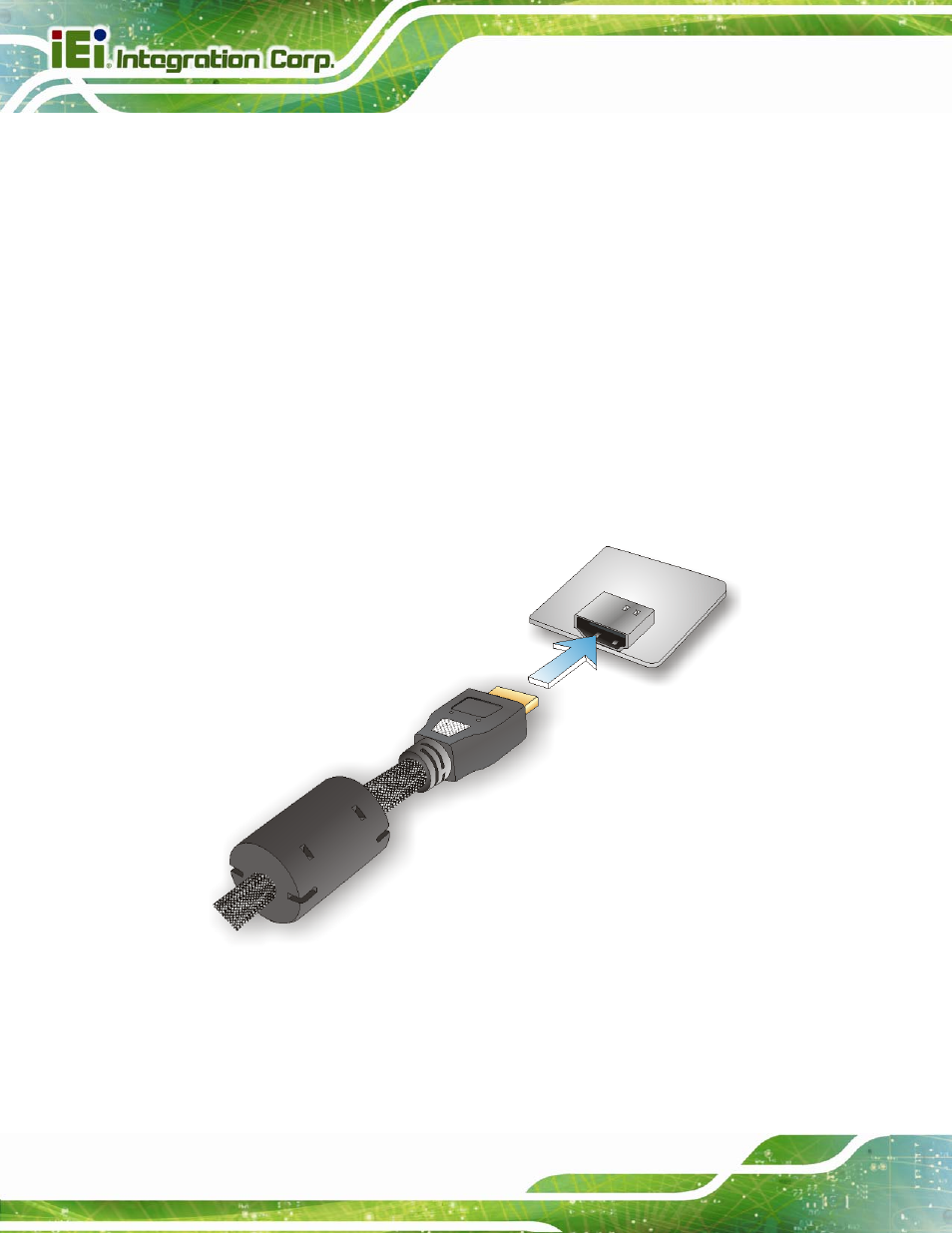 3 hdmi connection, Figure 4-15: hdmi connection | IEI Integration IMBA-Q670 v3.01 User Manual | Page 82 / 222