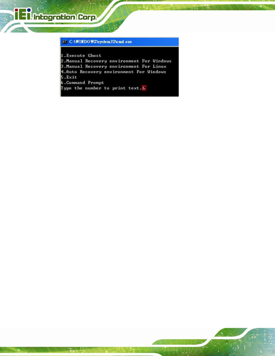 Figure b-4: command prompt | IEI Integration IMBA-H610 User Manual | Page 145 / 193