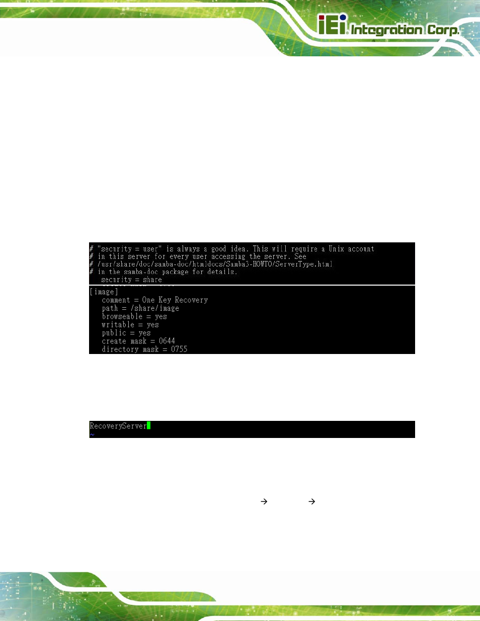 B.6.6 setup a client system for auto recovery | IEI Integration IMBA-H610 User Manual | Page 174 / 193