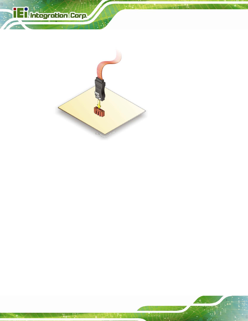Figure 4-10: sata drive cable connection | IEI Integration IMBA-H610 User Manual | Page 71 / 193