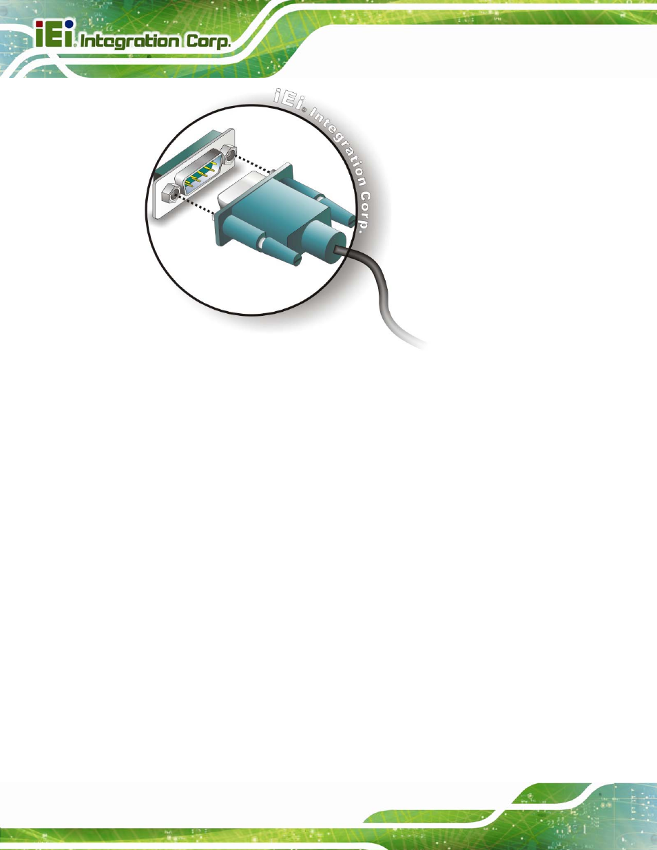 6 usb connection (dual connector), Figure 4-16: serial device connector | IEI Integration IMBA-H610 User Manual | Page 77 / 193