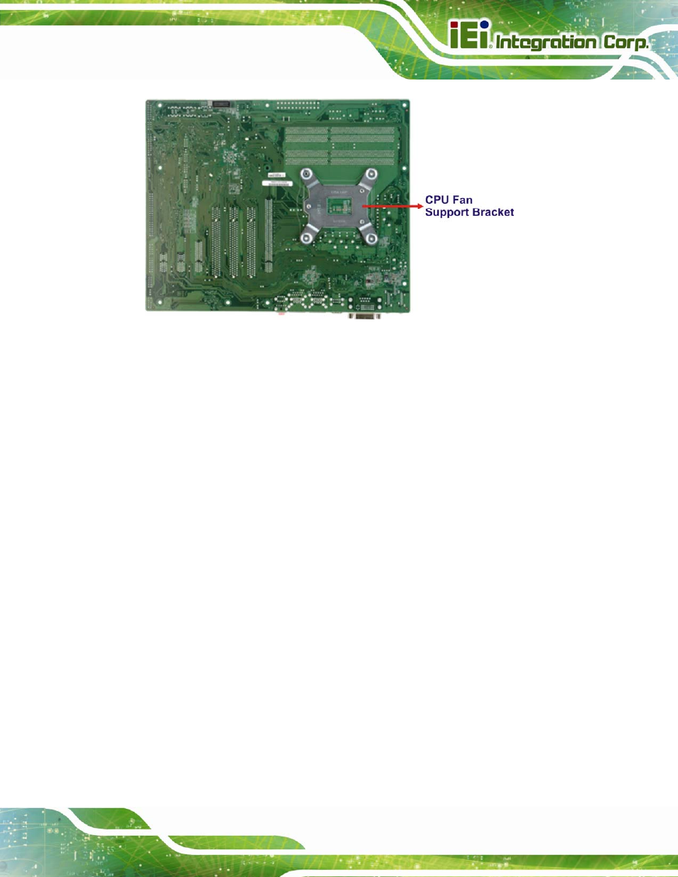 Figure 4-6: cooling kit support bracket | IEI Integration IMBA-Q770 User Manual | Page 68 / 212