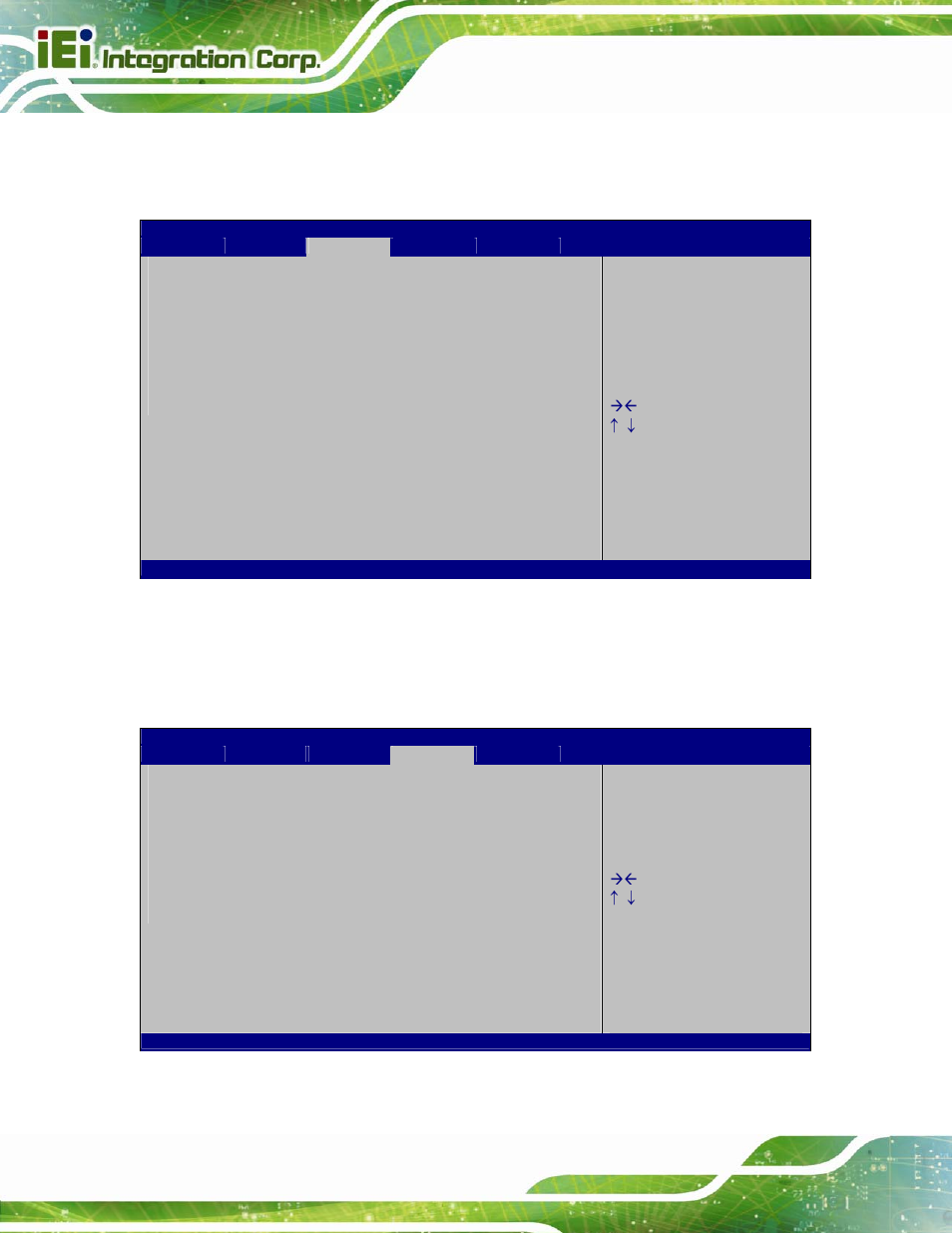 3 memory configuration, 5 boot, Bios menu 26: memory configuration | Bios menu 27: boot | IEI Integration IMBA-C2160 User Manual | Page 126 / 217