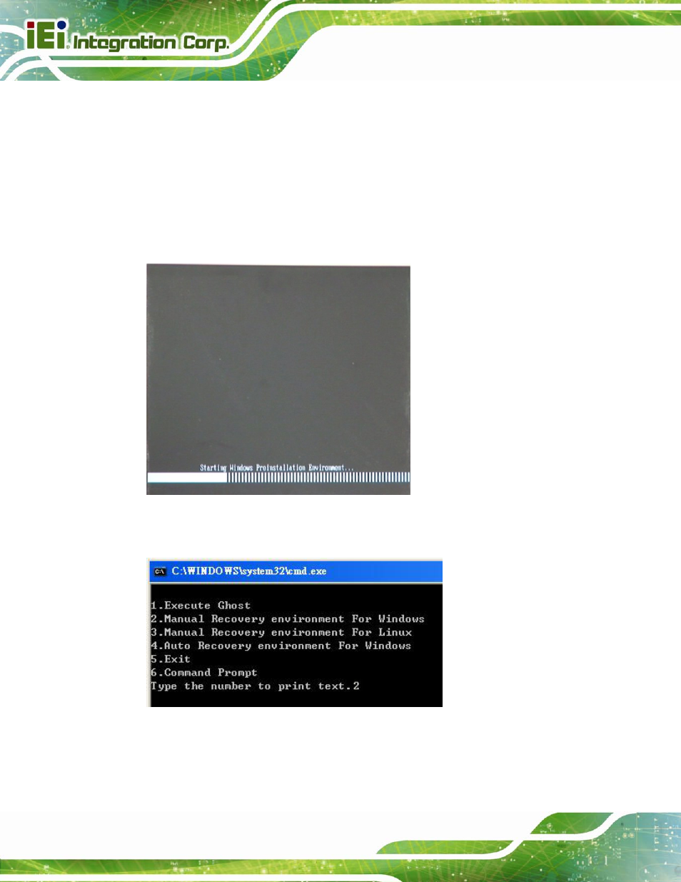 B.2.4 build-up recovery partition, Figure b-6: launching the recovery tool | IEI Integration IMBA-C2160 User Manual | Page 168 / 217