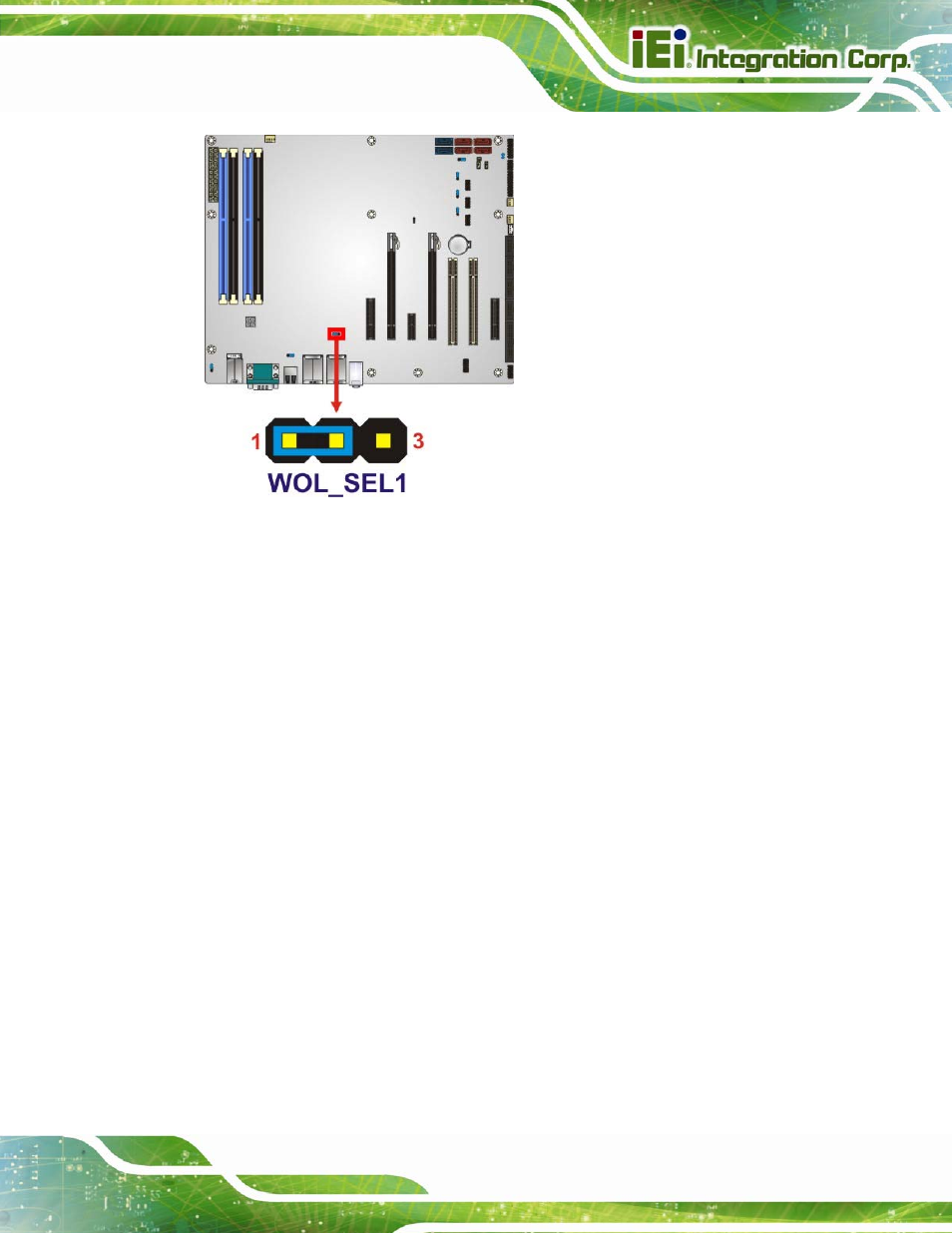 4 internal peripheral device connections, 1 sata drive connection, Nternal | Eripheral, Evice, Onnections, Figure 4-11: wake-on lan connector pinout location | IEI Integration IMBA-C2160 User Manual | Page 79 / 217