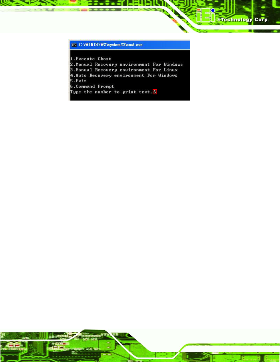 Figure b-4: command prompt | IEI Integration IMBA-C604EN User Manual | Page 154 / 198