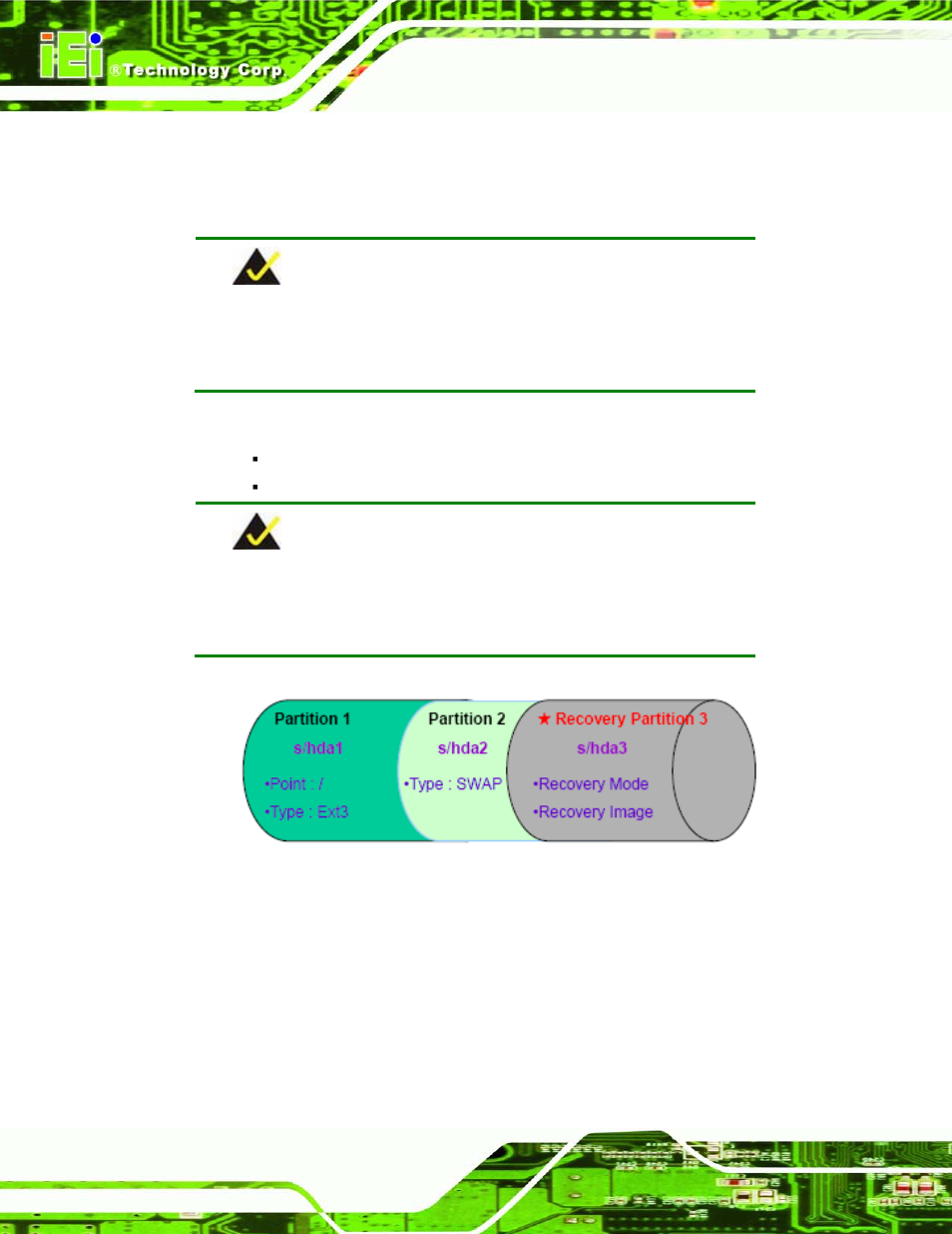Figure b-29: partitions for linux | IEI Integration IMBA-C604EN User Manual | Page 169 / 198