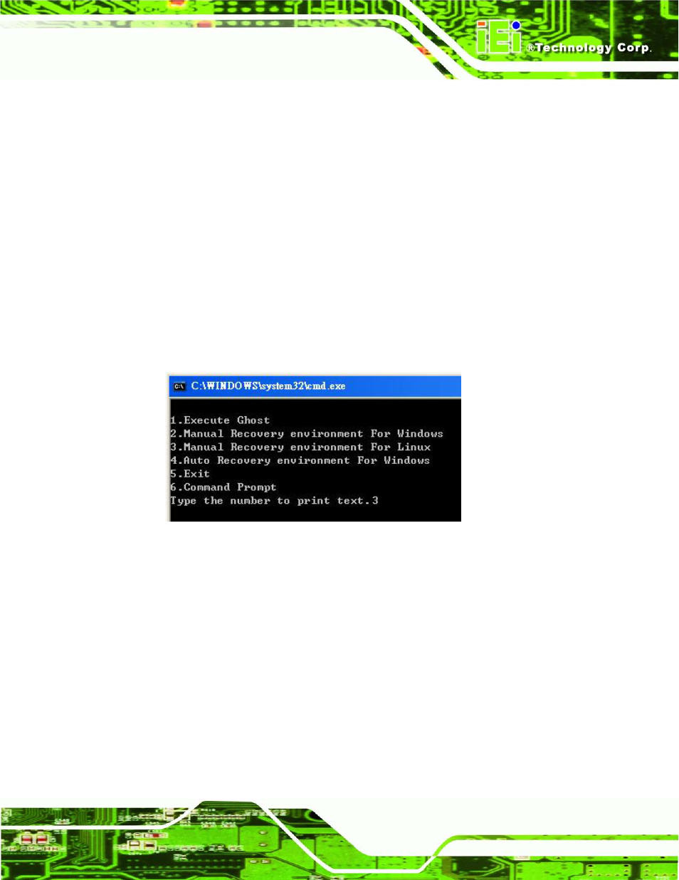 Figure b-30: manual recovery environment for linux | IEI Integration IMBA-C604EN User Manual | Page 170 / 198