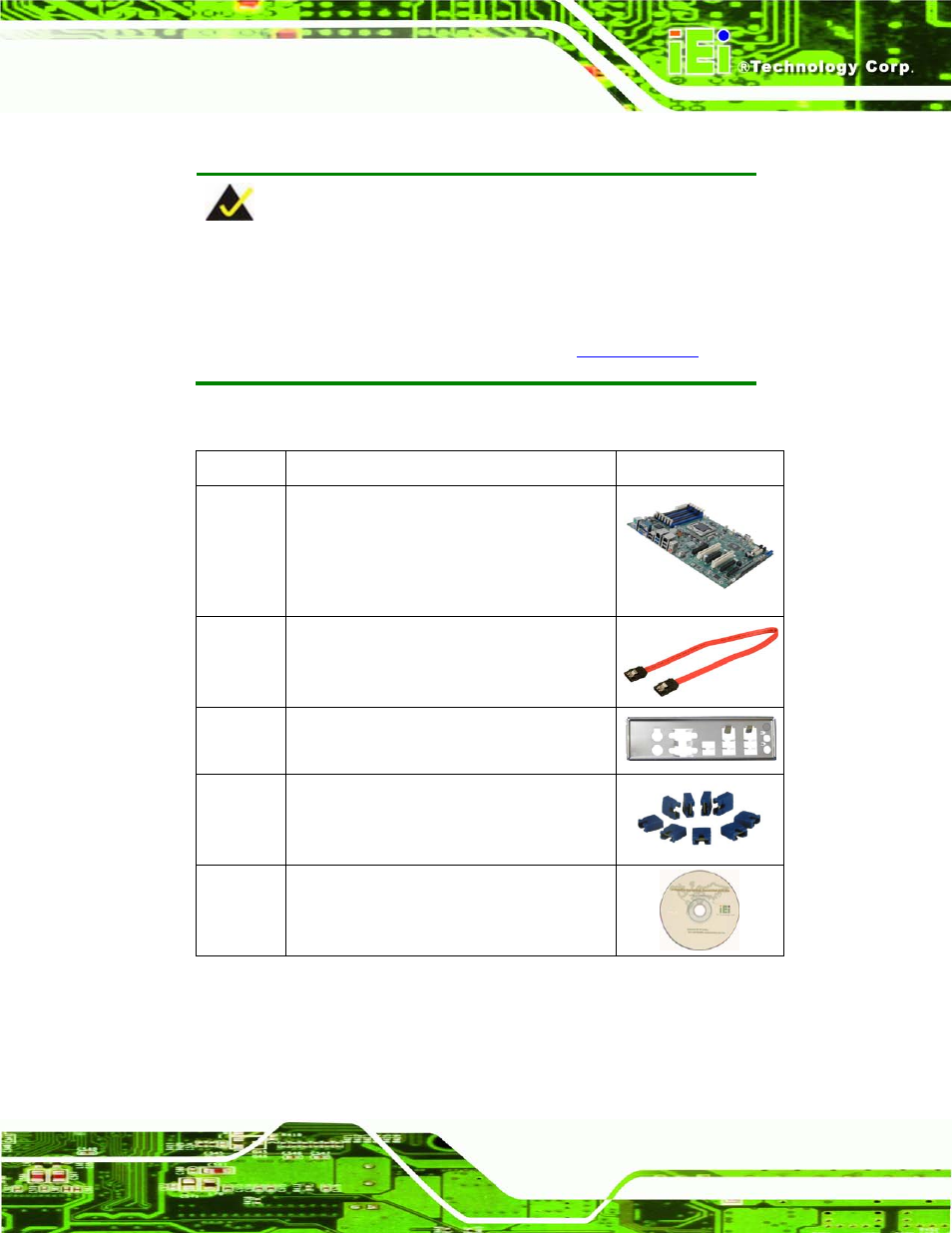 3 packing list, Acking, 3 p a c kin g lis t | IEI Integration IMBA-C604EN User Manual | Page 26 / 198