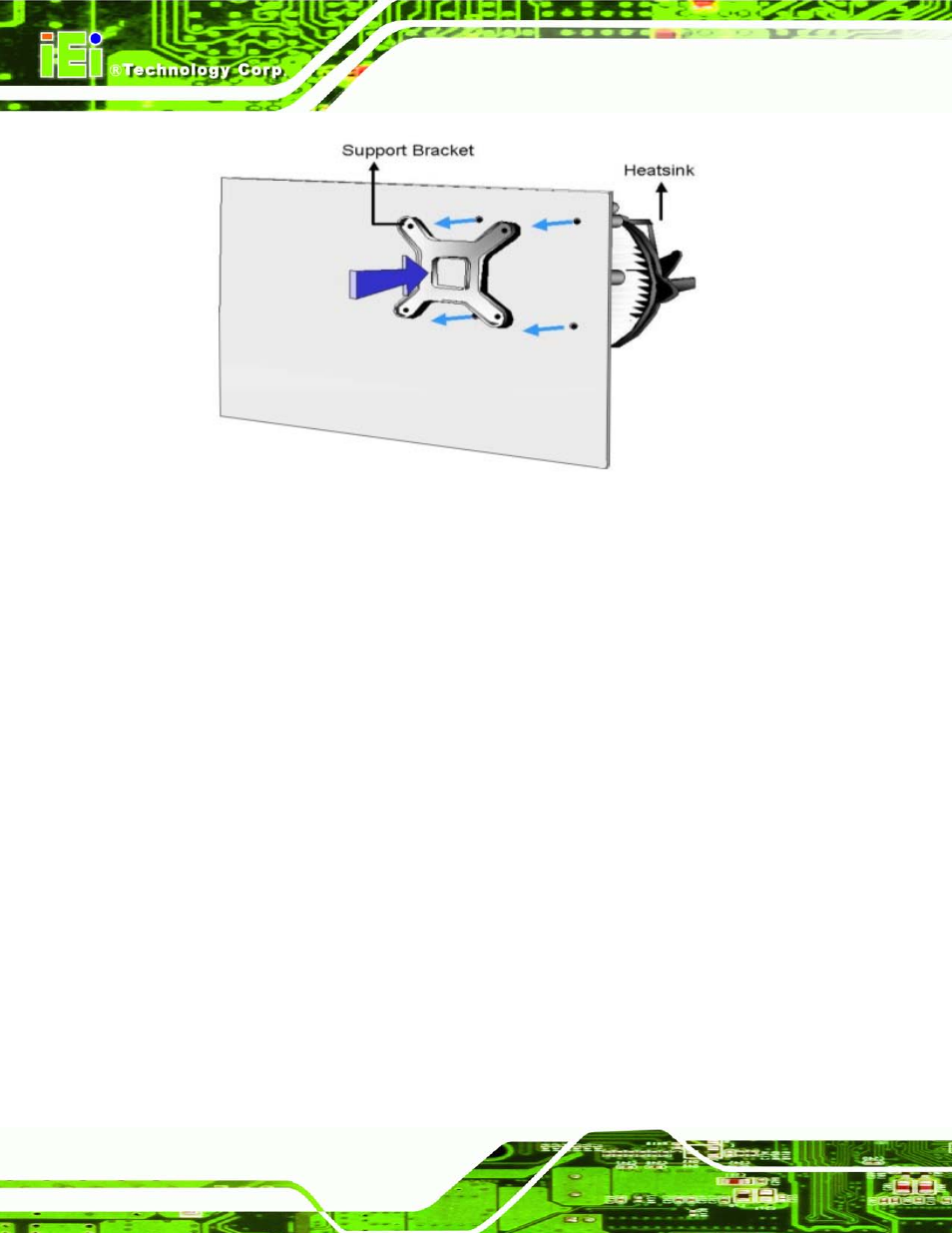 Figure 4-6: cooling kit support bracket | IEI Integration IMBA-C604EN User Manual | Page 69 / 198