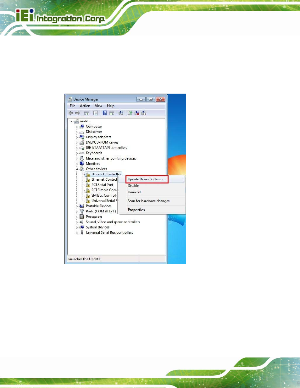 Figure 6-12: device manager list | IEI Integration IMBA-C604EP User Manual | Page 134 / 212
