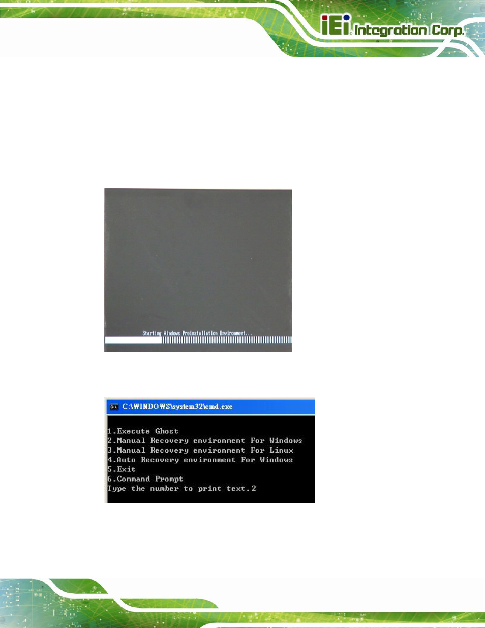 B.2.4 build-up recovery partition, Figure b-6: launching the recovery tool | IEI Integration IMBA-C604EP User Manual | Page 163 / 212