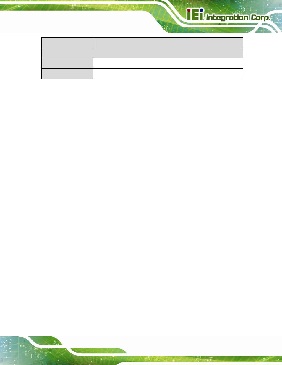 Table 1-1: imba-c604ep specifications | IEI Integration IMBA-C604EP User Manual | Page 25 / 212