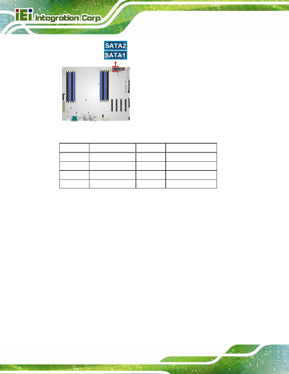 19 smbus connector, Figure 3-19: sata 6gb/s drive connector locations, Table 3-17: sata 6gb/s drive connector pinouts | IEI Integration IMBA-C604EP User Manual | Page 50 / 212